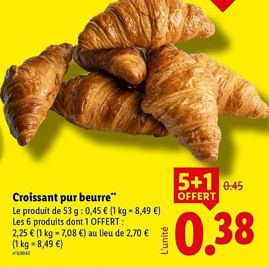Croissant pur beurre**