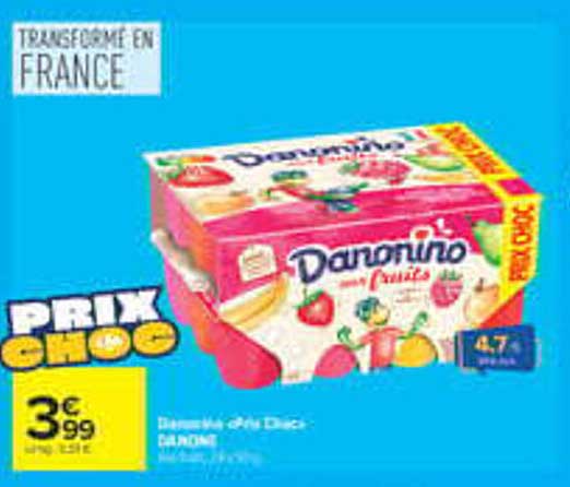 Danone danonino fruits