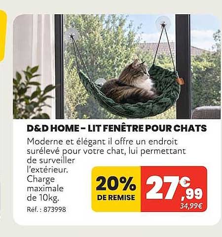D&D HOME – LIT FENÊTRE POUR CHATS