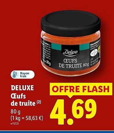 DELU​XE Œufs de truite 80 g