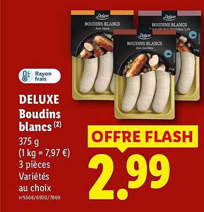 DELUXE Boudins blancs