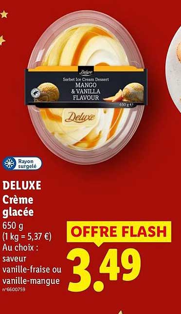 DELUXE Crème glacée