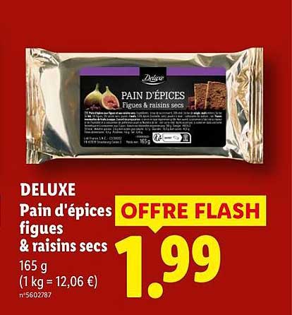 DELUXE Pain d'épices figues & raisins secs