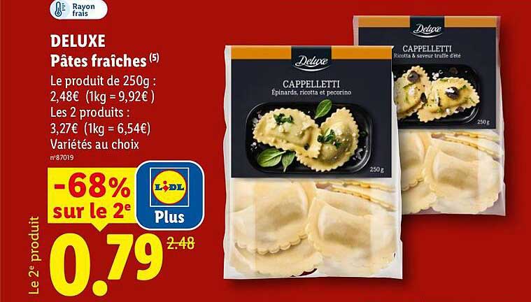 DELUXE Pâtes fraîches