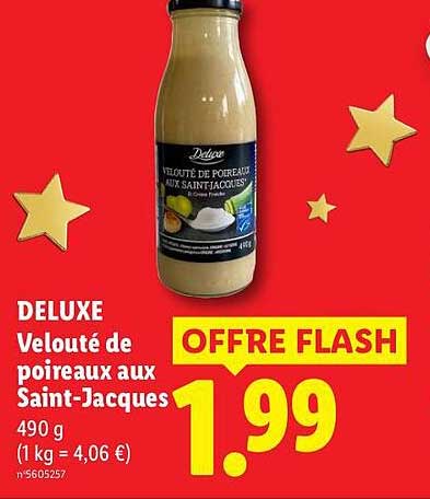 DELUXE Velouté de poireaux aux Saint-Jacques