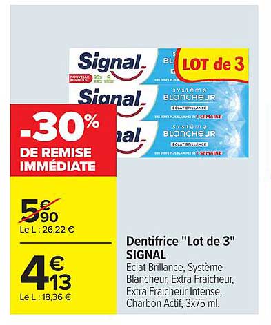 Dentifrice "Lot de 3" SIGNAL