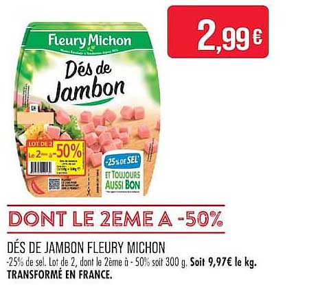 DONT LE 2EME A -50%