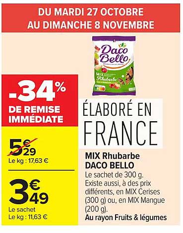 DU MARDI 27 OCTOBRE AU DIMANCHE 8 NOVEMBRE