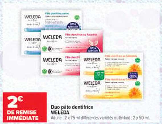 Duo pâte dentifrice WELEDA