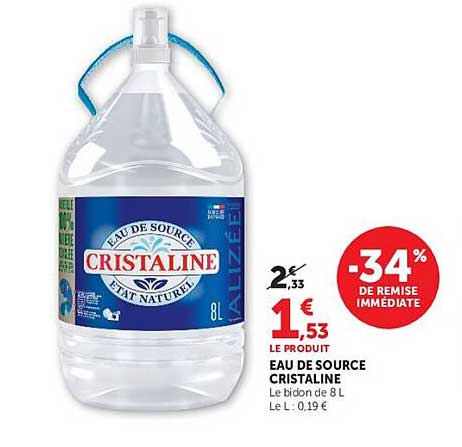 EAU DE SOURCE CRISTALINE