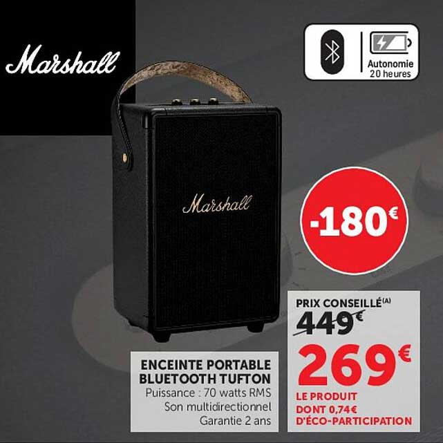 ENCEINTE PORTABLE BLUETOOTH TUFTON