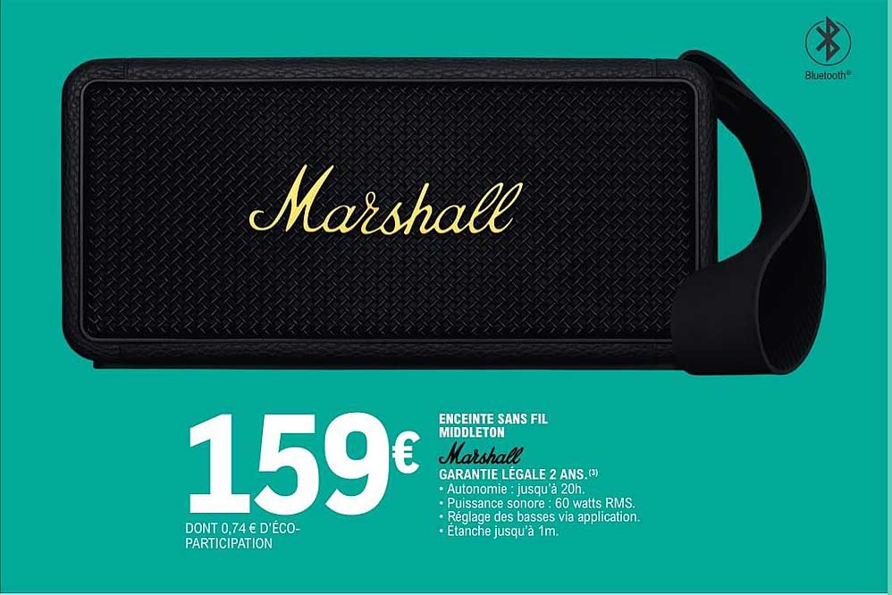 ENCEINTE SANS FIL MIDDLETON Marshall