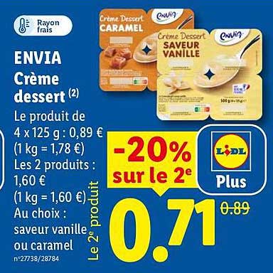 ENVIA Crème dessert