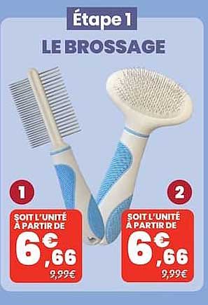 Étape 1 LE BROSSAGE