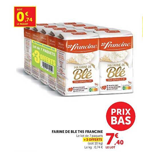 FARINE DE BLE T45 FRANCINE