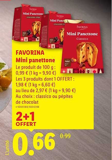FAVORINA Mini panettone