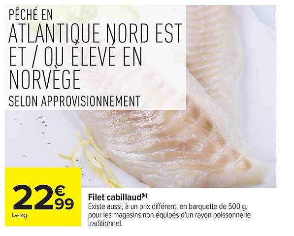 Filet cabillaud