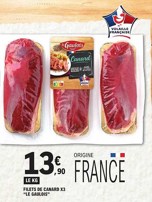 FILETS DE CANARD X3 "LE GAULOIS"