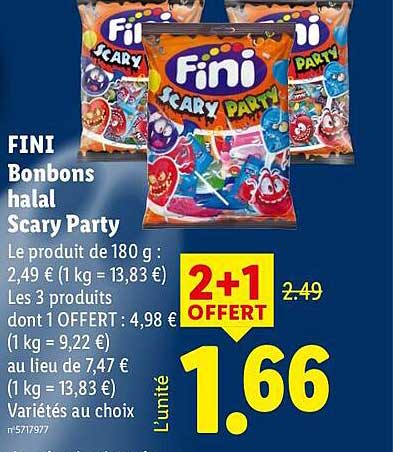 FINI Bonbons halal Scary Party