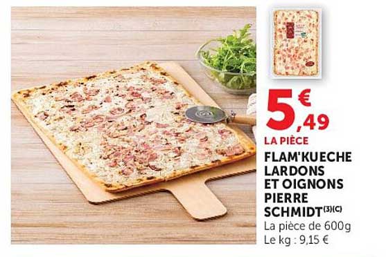 FLAM’KUECHE LARDONS ET OIGNONS PIERRE SCHMIDT