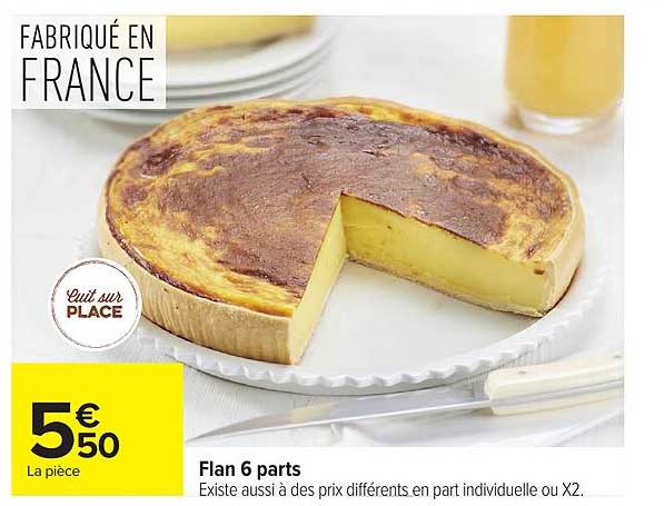 Flan 6 parts