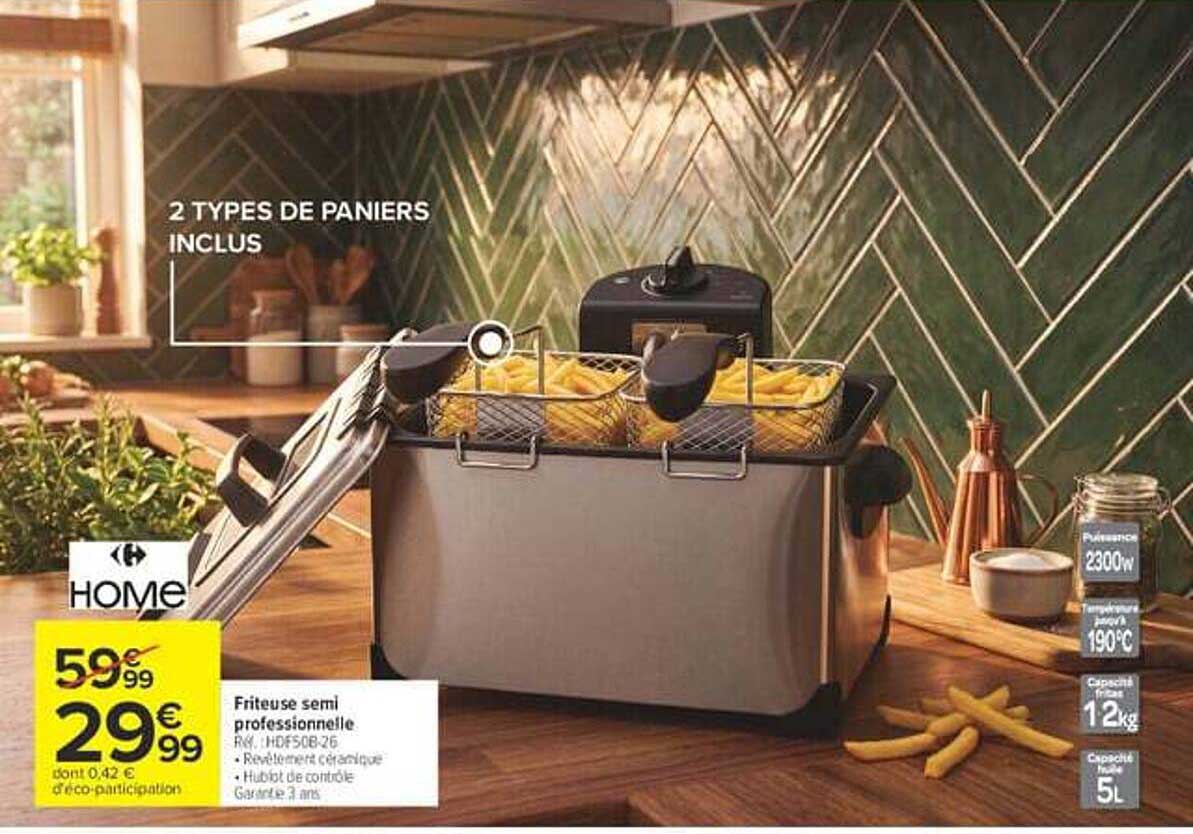 Friteuse semi professionnelle