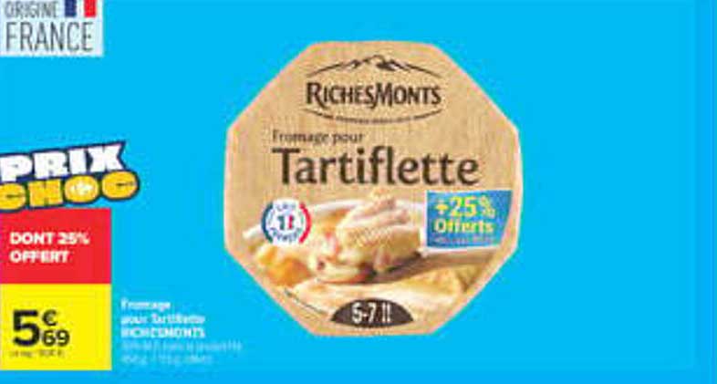 Fromage pour Tartiflette RICHEMONTS