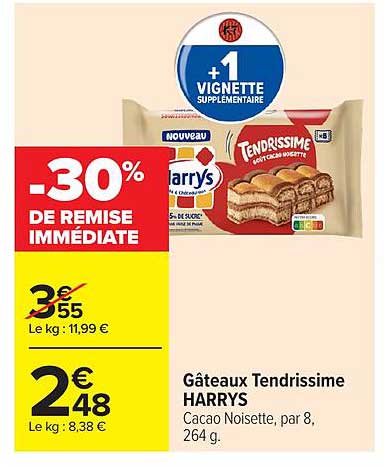 Gâteaux Tendrissime HARRYS