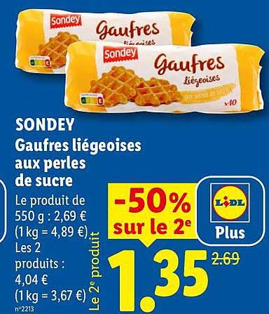 Gaufres liégeoises aux perles de sucre