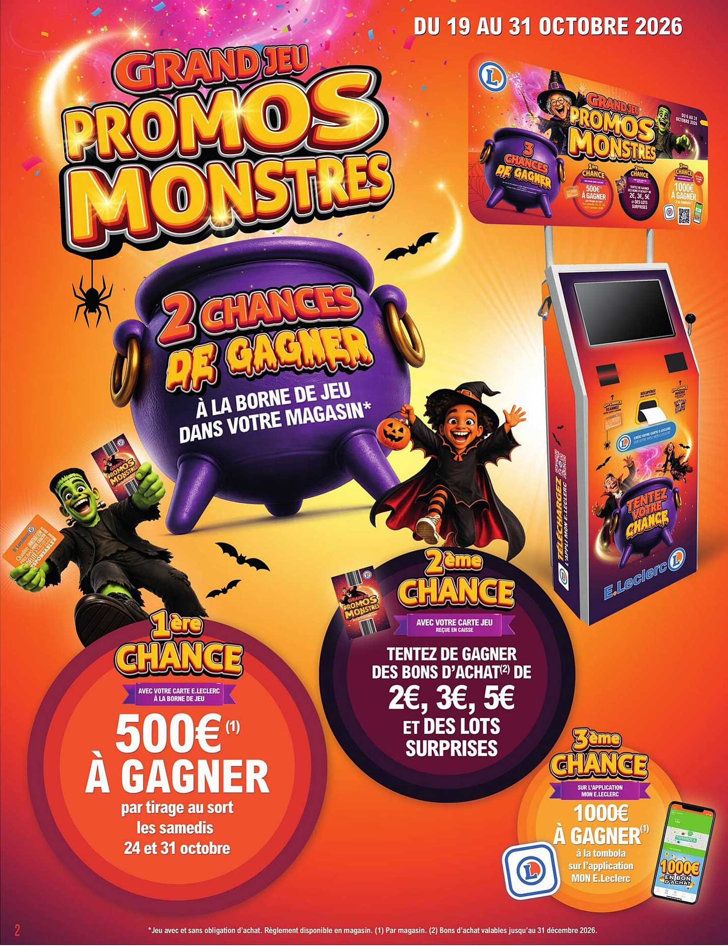 GRAND JEU PROMOS MONSTRES