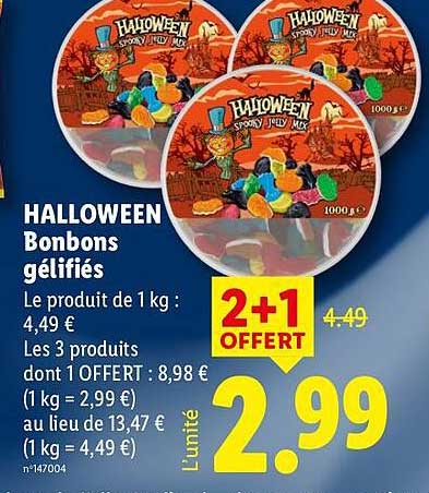 HALLOWEEN Bonbons gélifiés
