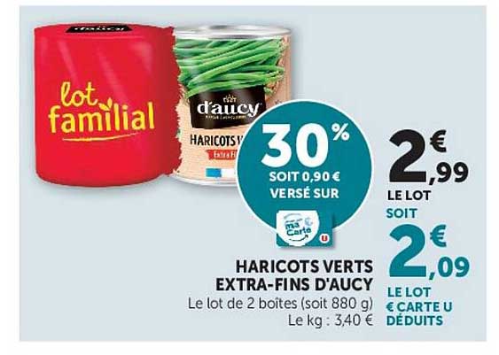 HARICOTS VERTS EXTRA-FINS D’AUCY