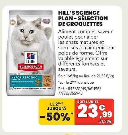 HILL'S SCIENCE PLAN - SÉLECTION DE CROQUETTES