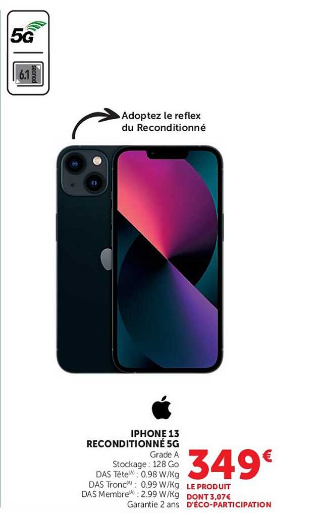 IPHONE 13 RECONDITIONNÉ 5G