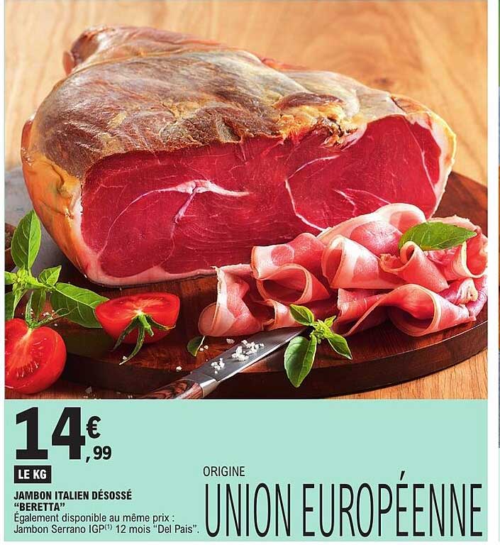 JAMBON ITALIEN DÉSOSSÉ “BERETTA”