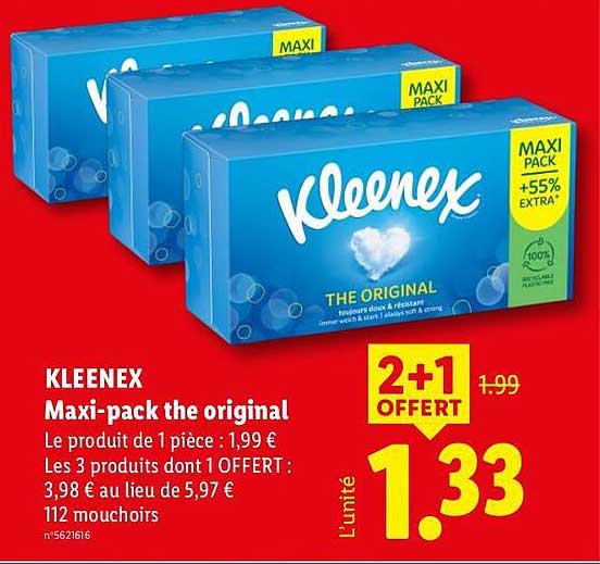 KLEENEX Maxi-pack the original