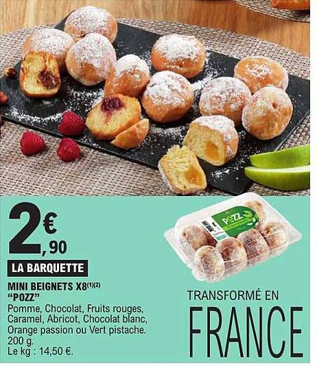 LA BARQUETTE MINI BEIGNETS x8(1/2) "POZZ"