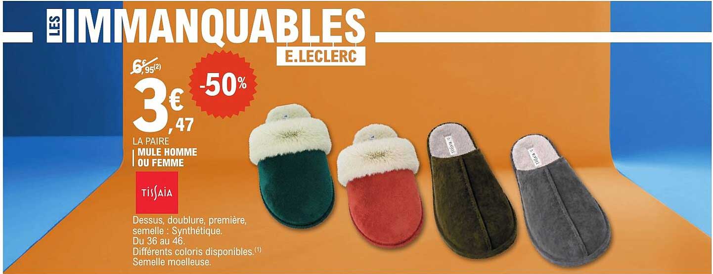 LA PAIRE MULE HOMME OU FEMME
