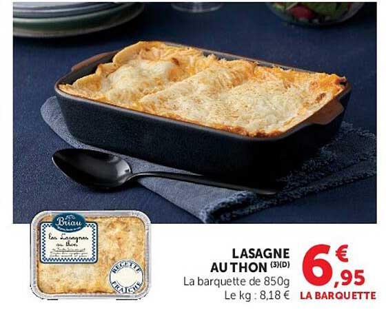 LASAGNE AUTHON (3/3) La barquette de 850g