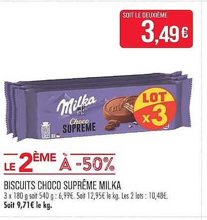 LE 2ÈME À -50%