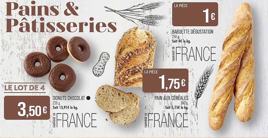 LE LOT DE 4 DONUTS CHOCOLAT
