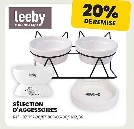 leeby Mealtime & Style 20% DE REMISE SÉLECTION D'ACCESSOIRES