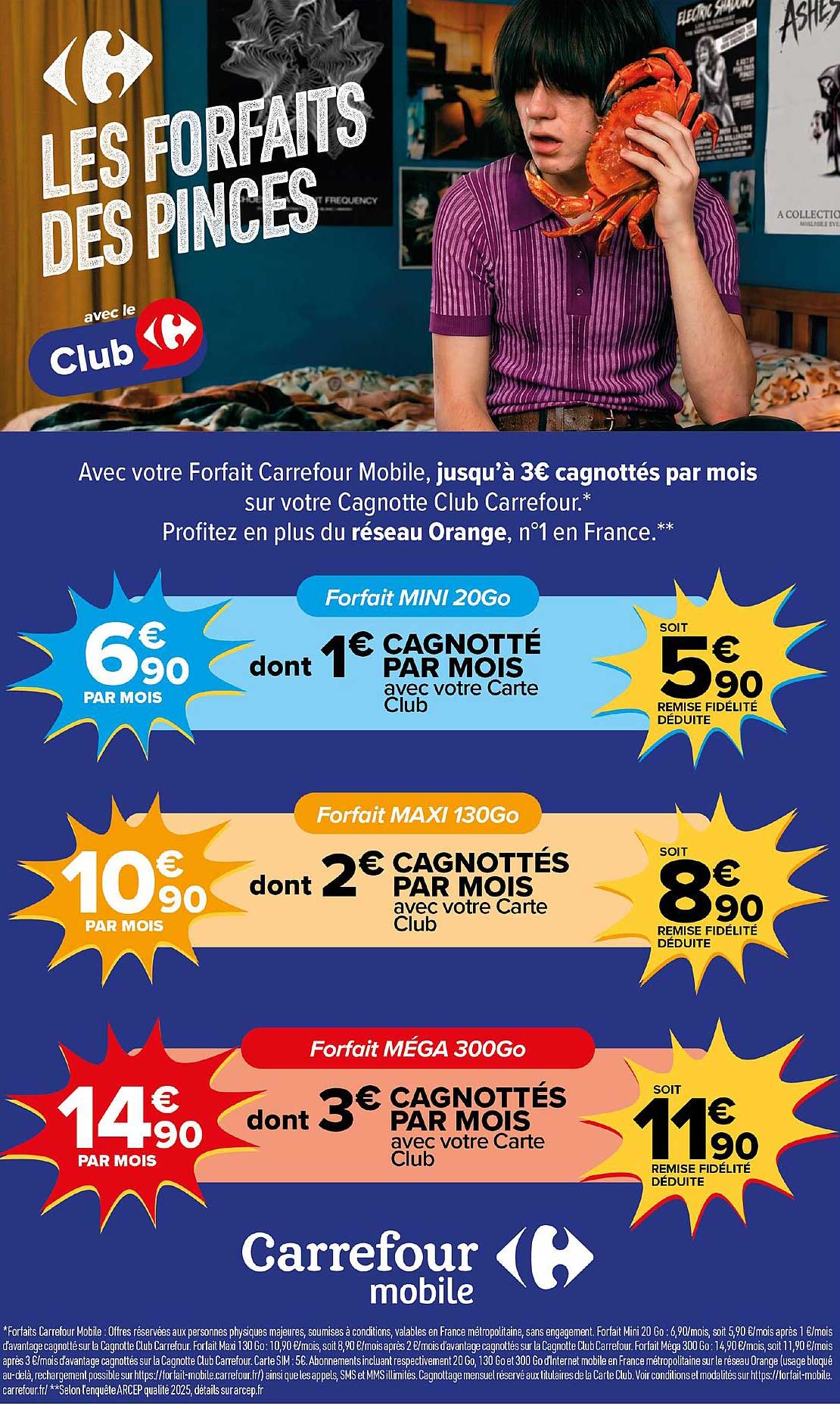 LES FORFAITS DES PINCES