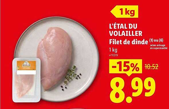 L’ÉTAL DU VOLAILLER Filet de dinde