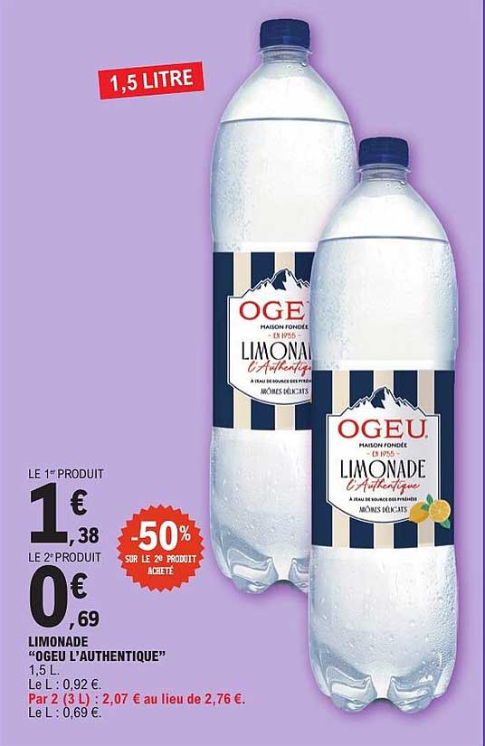 Limonade “OGEU L’AUTHENTIQUE”