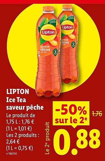 LIPTON Ice Tea saveur pêche