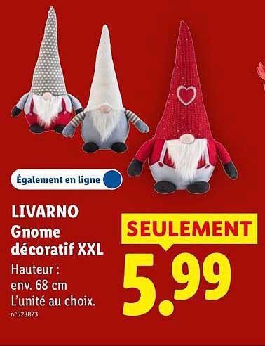 LIVARNO Gnome décoratif XXL