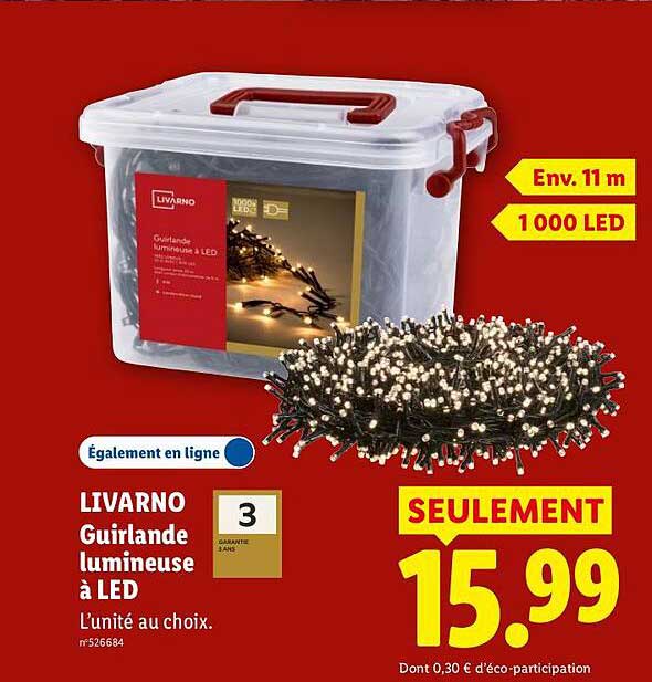 LIVARNO Guirlande lumineuse à LED