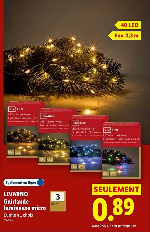 LIVARNO Guirlande lumineuse micro