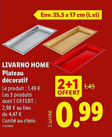 LIVARNO HOME Plateau décoratif